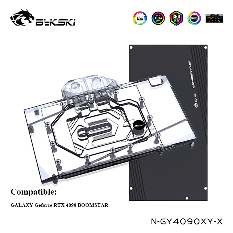 Bykski ฝาครอบ Water Cooler สํา - Rtx 4090 Water Block Full Cover บทวิจารณ์และราคา
