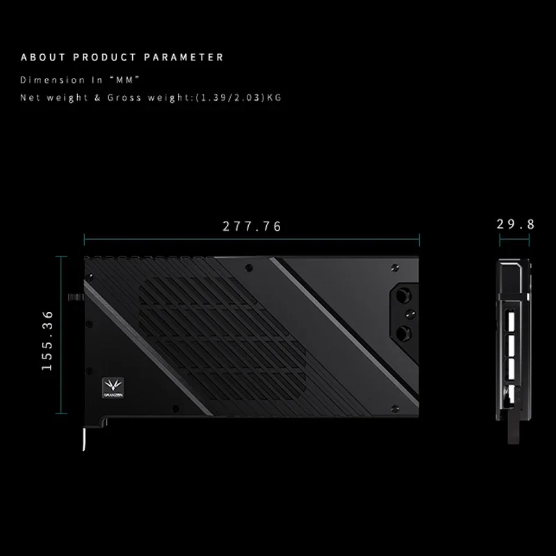 บล็อกน้ำระบายความร้อน GPU Gran - Rtx 4090 Water Block Full Cover บทวิจารณ์และราคา