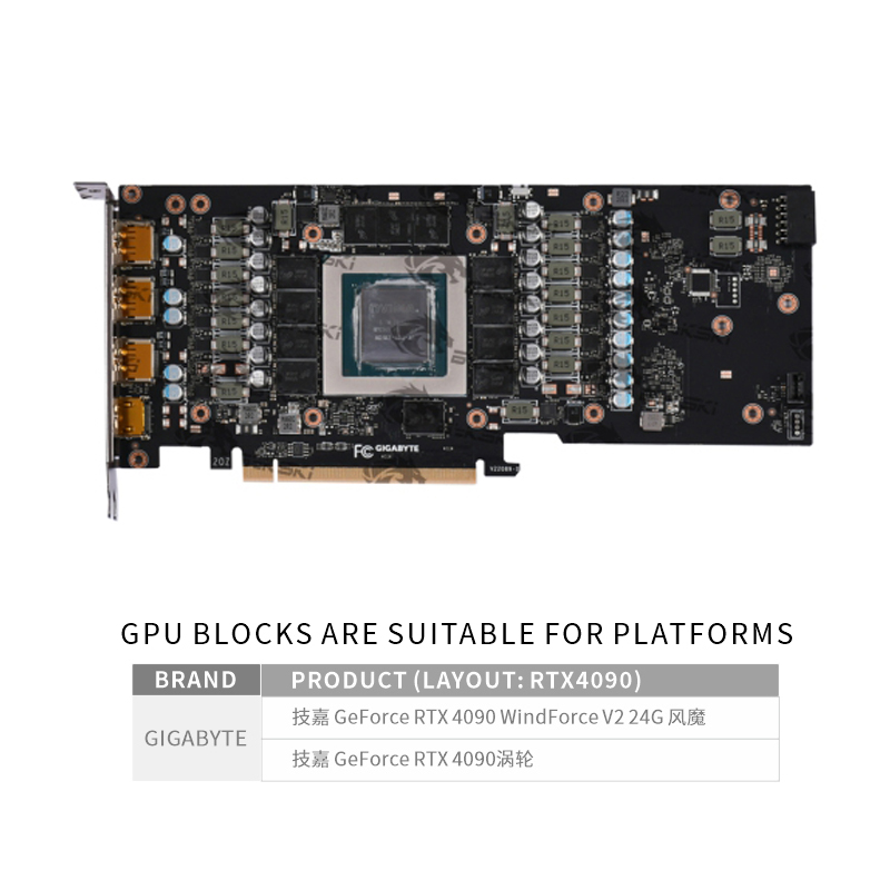 บล็อก GPU Bykski N-GV4090WF-X- - Rtx 4090 Water Block Full Cover บทวิจารณ์และราคา